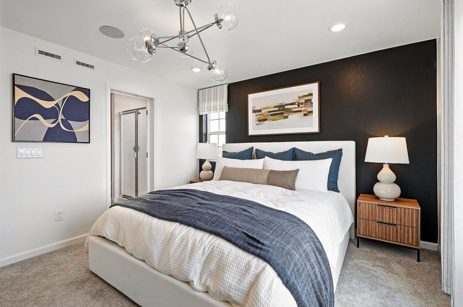 Representative furnished interior of a home built from the Frontier by Taylor Morrison in Parterre Townhomes - The Westerly Collection, Thornton (Image 16).