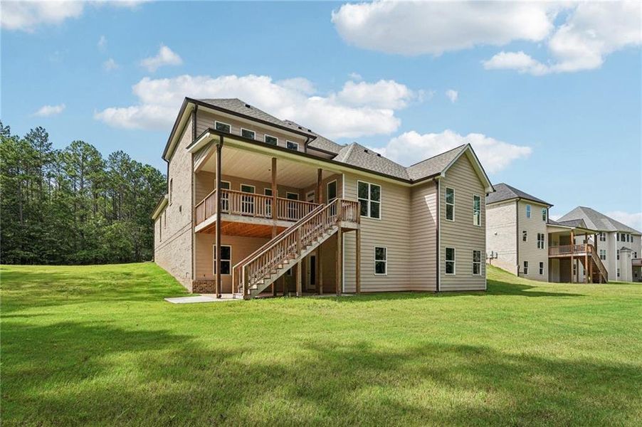 Front exterior of a new home in , Douglasville, GA, highlighting curb appeal (Image 10).