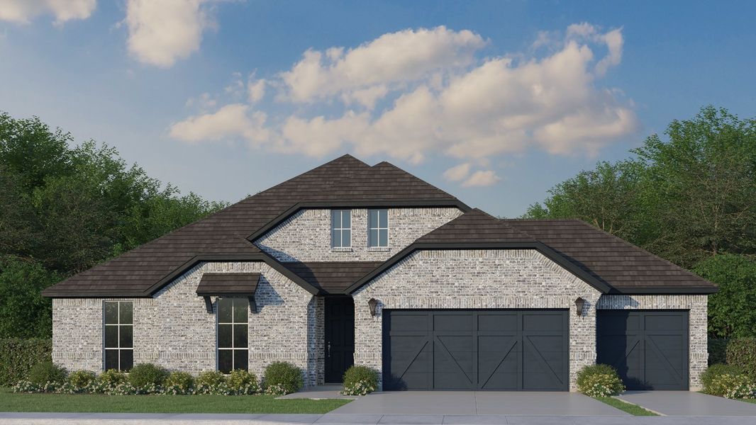 Plan 1681 Elevation B with 3rd Car Garage Plan 1681 Elevation B with 3rd Car Garage