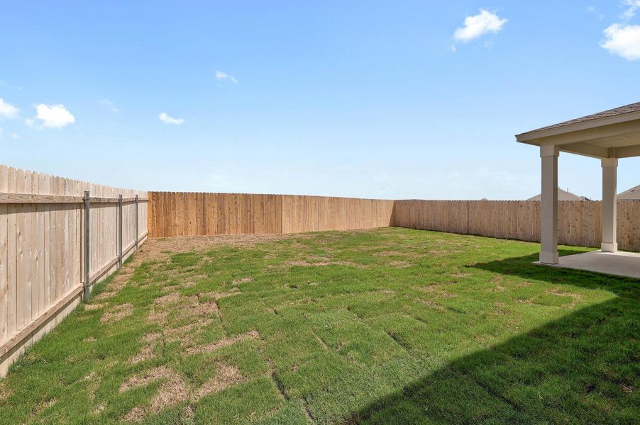 Front exterior of a new home in Salerno - Heritage Collection, Round Rock, TX, highlighting curb appeal (Image 19).