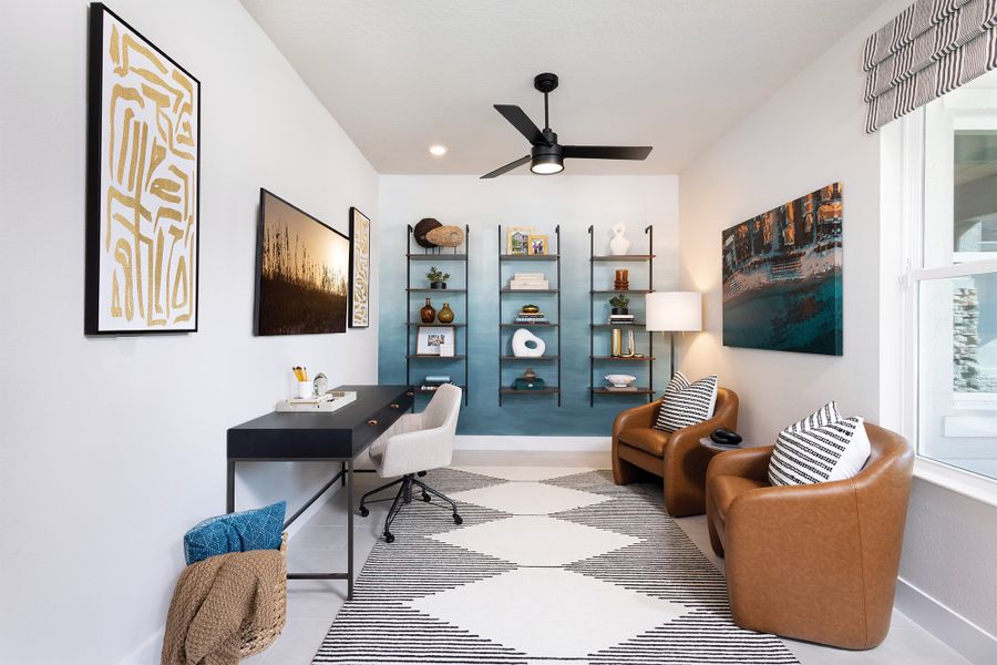 Furnished interior view inside a new home in Gracewater at Sarasota, Sarasota (Image 7).