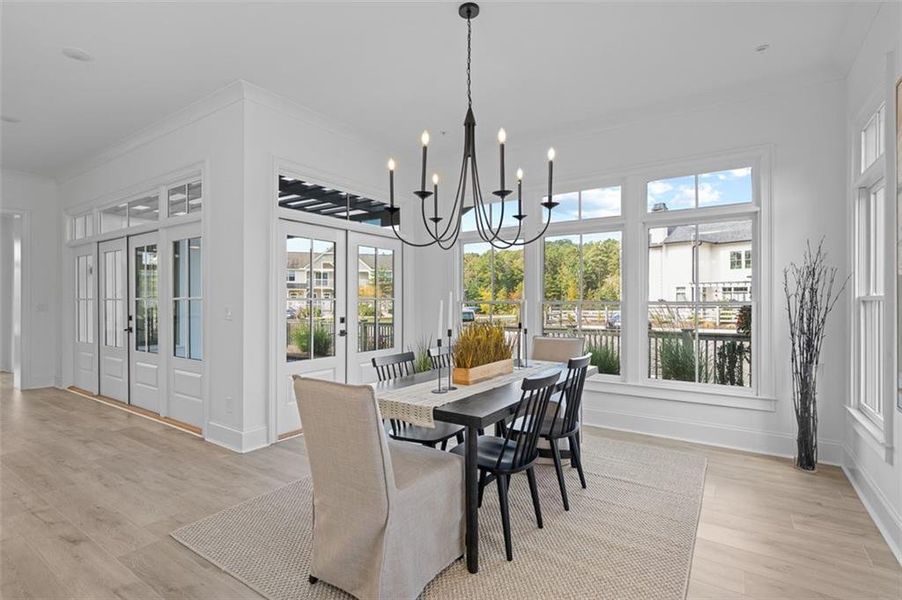 Furnished interior view inside a new home in Foxhall Residences, Douglasville GA, Douglasville (Image 18).