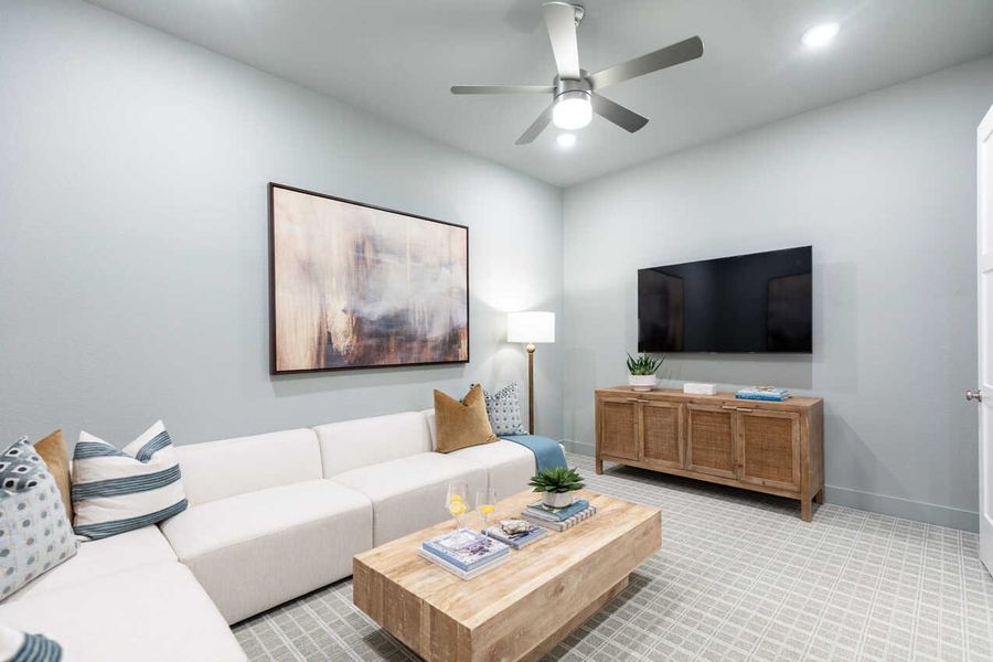 Representative Entertainment Room - some options shown