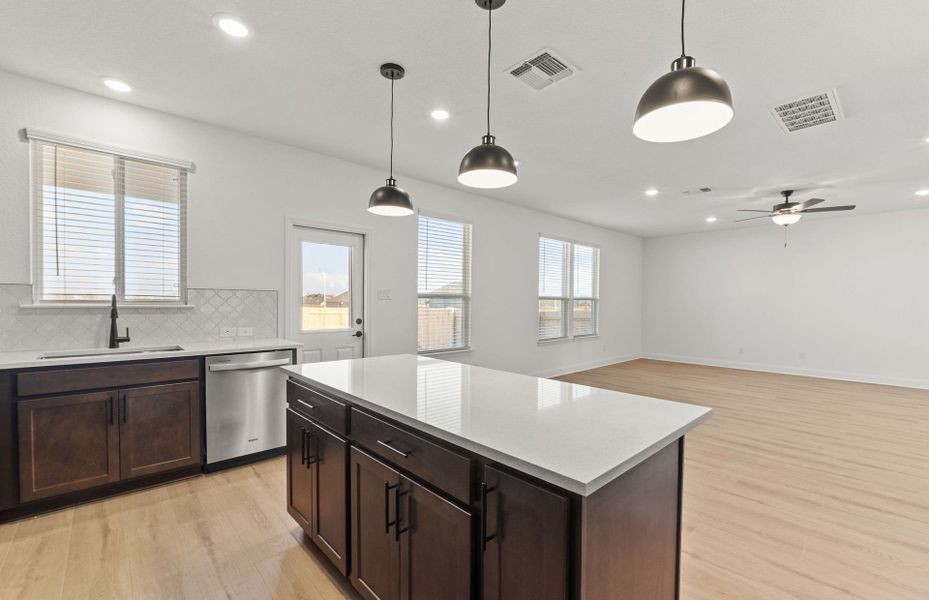 Furnished interior view inside a new home in Patterson Ranch, Georgetown (Image 10).