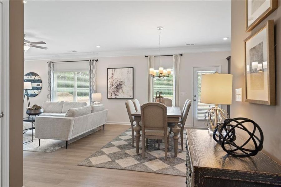 Furnished interior view inside a new home in Hawks View, Ringgold (Image 15).