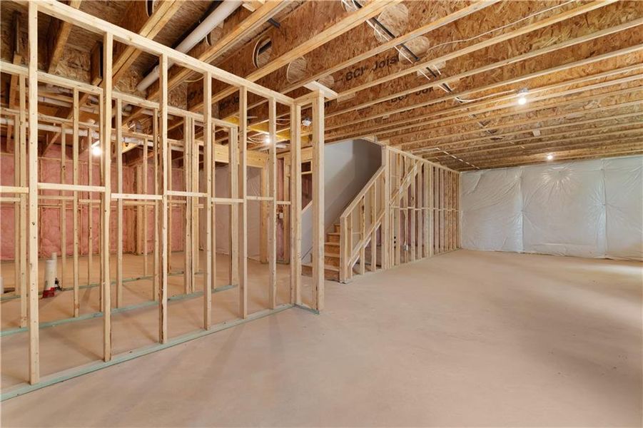 In-progress construction of a new home in Tiberon Woods, Cumming, GA (Image 33).