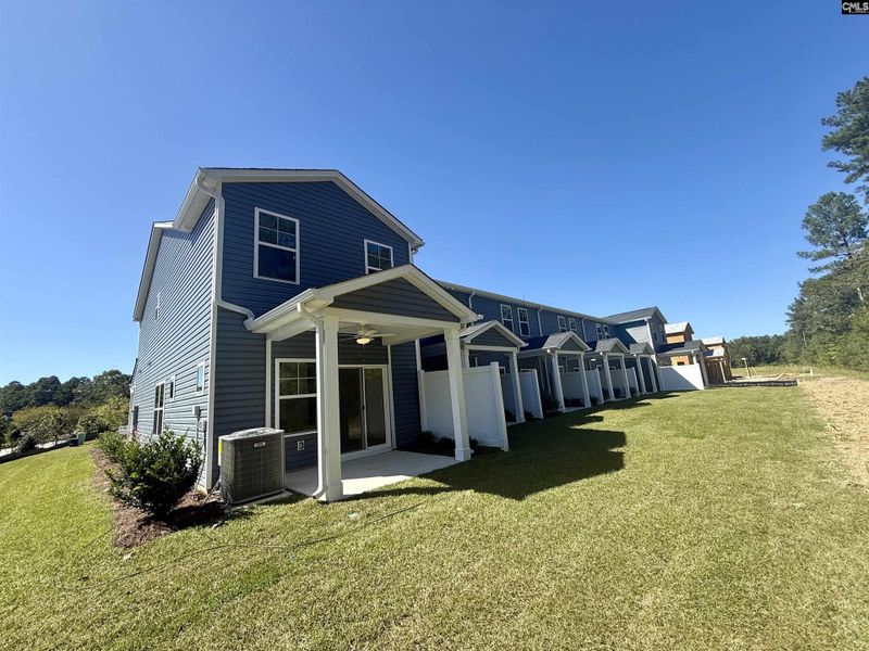 Exterior details and patio area of a home in Walker’s Trail, Lexington (Image 3).