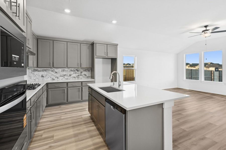 Furnished interior view inside a new home in The Colony, Bastrop (Image 7).