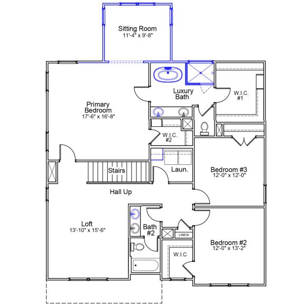 2D floor plan layout of this home in Gates at Windermere, Blythewood, SC (Image 4). 2D floor plan layout of this home in Gates at Windermere, Blythewood, SC (Image 4).