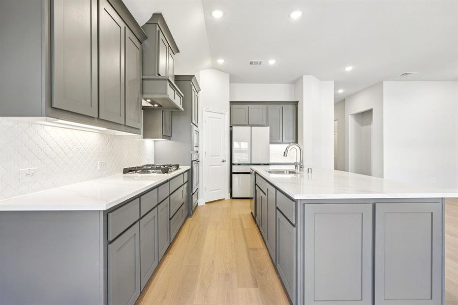 Furnished interior view inside a new home in ArrowBrooke, Aubrey (Image 8). Furnished interior view inside a new home in ArrowBrooke, Aubrey (Image 8).