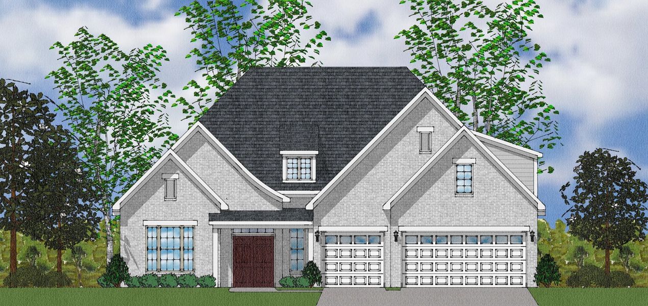 Representative exterior photo of a completed home built from the Campbell - Elite Collection by Mungo Homes in Walnut Grove, Easley, SC (Image 14).