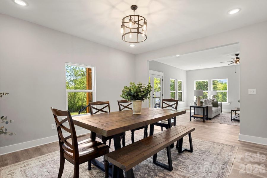 Furnished interior view inside a new home in , Denver (Image 38).