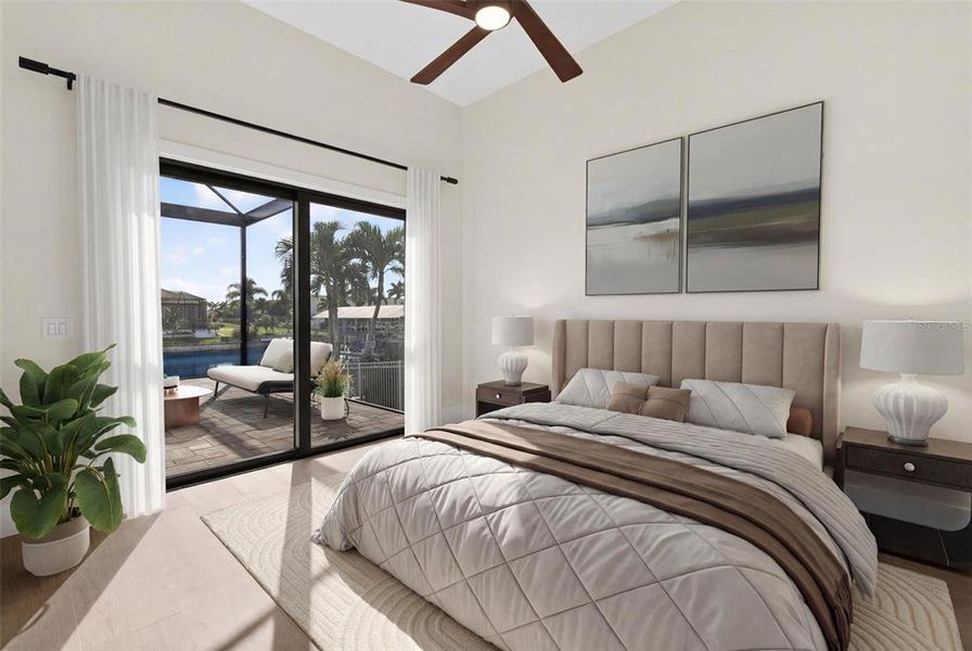 Furnished interior view inside a new home in , Cape Coral (Image 3). Furnished interior view inside a new home in , Cape Coral (Image 3).