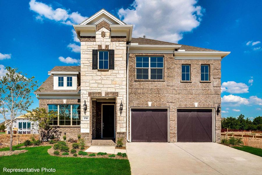 Representative exterior photo of a completed home built from the Grand Savannah by Grand Homes in Grand Oaks, Celina, TX (Image 19).