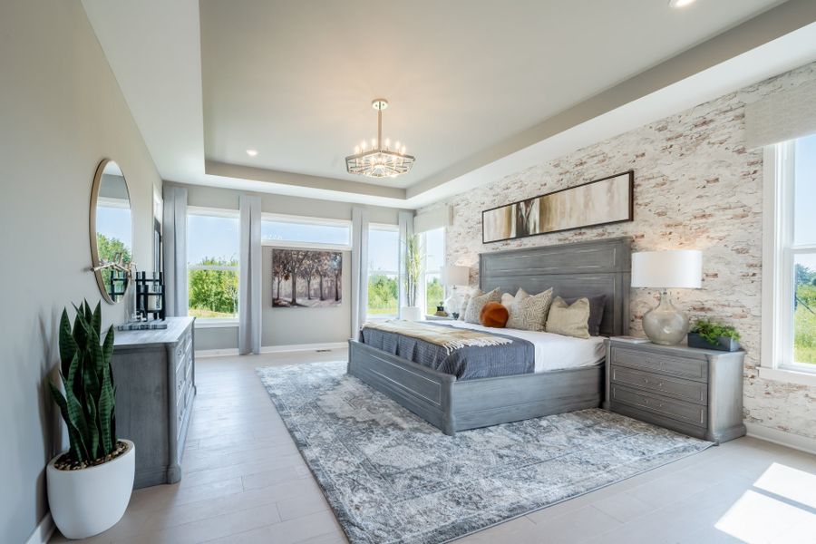 Representative furnished interior of a home built from the Leland by Fischer Homes in Hidden Fields, Hoschton (Image 25).