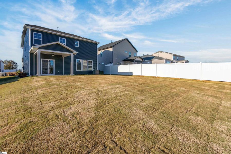 Exterior details and patio area of a home in Halton Oaks, Spartanburg (Image 4).