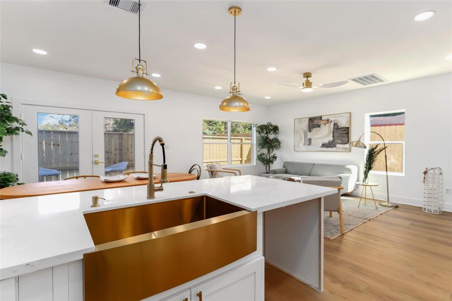 Furnished interior view inside a new home in , Houston (Image 24).