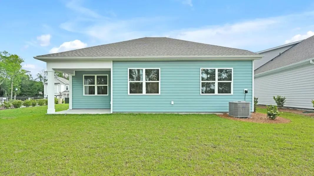 Exterior details and patio area of a home in Magnolia Ridge at Blake Farm, Wilmington (Image 3).