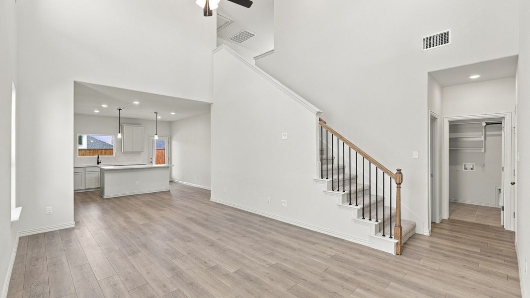 Furnished interior view inside a new home in Westridge Journey, McKinney (Image 11).