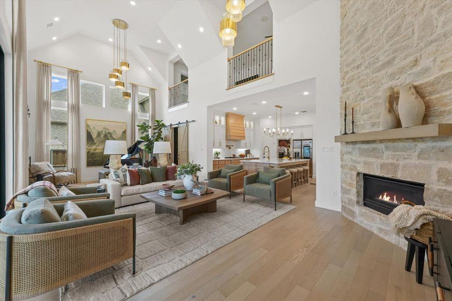 Furnished interior view inside a new home in Star Trail, Prosper (Image 6).