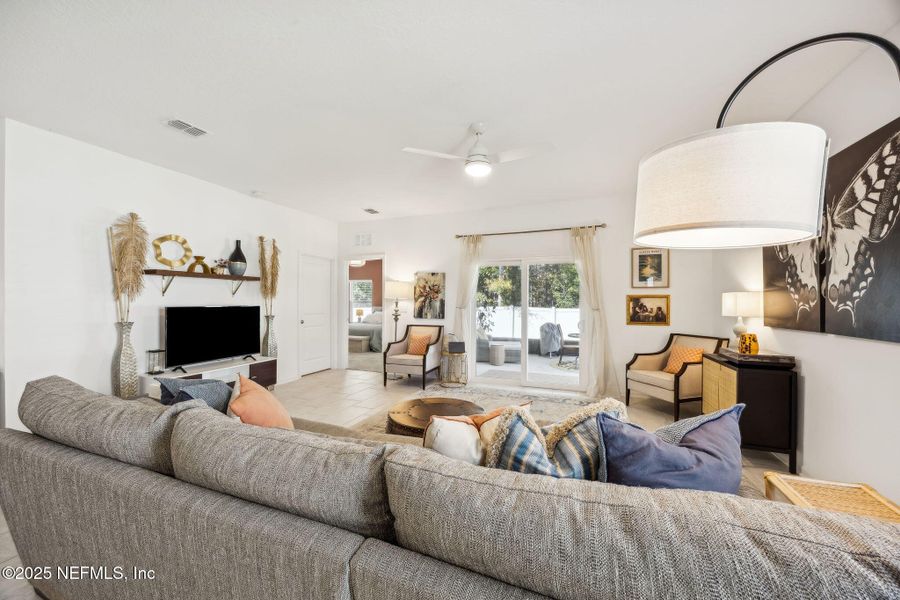 Furnished interior view inside a new home in Wilford Preserve, Orange Park (Image 12). Furnished interior view inside a new home in Wilford Preserve, Orange Park (Image 12).