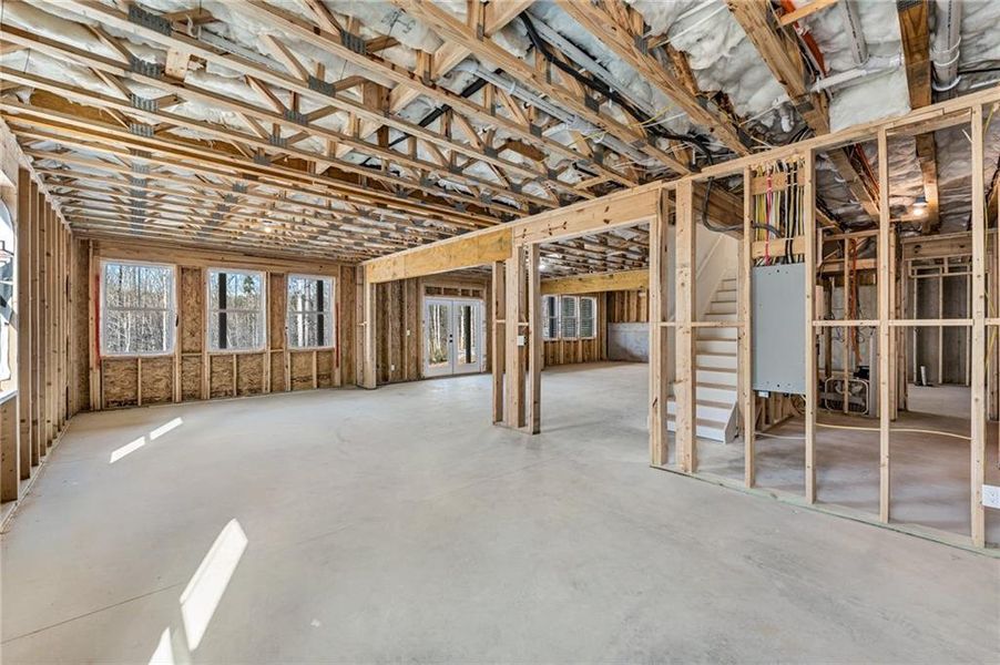 In-progress construction of a new home in , Cumming, GA (Image 46).