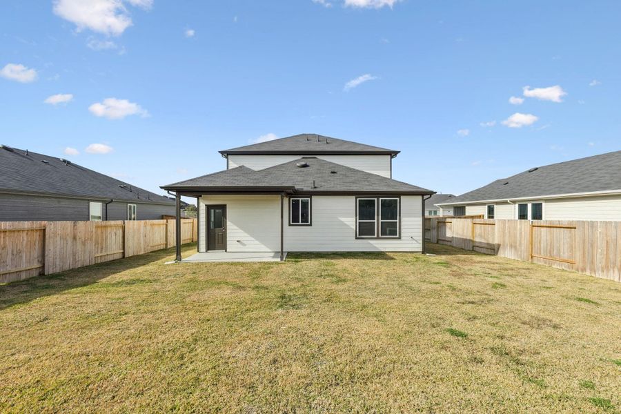 Exterior details and patio area of a home in Windcress, Cove (Image 3). Exterior details and patio area of a home in Windcress, Cove (Image 3).
