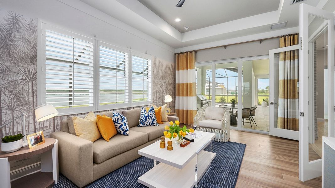Representative furnished interior of a home built from the Captiva by Neal Communities in SkySail, Naples (Image 16).