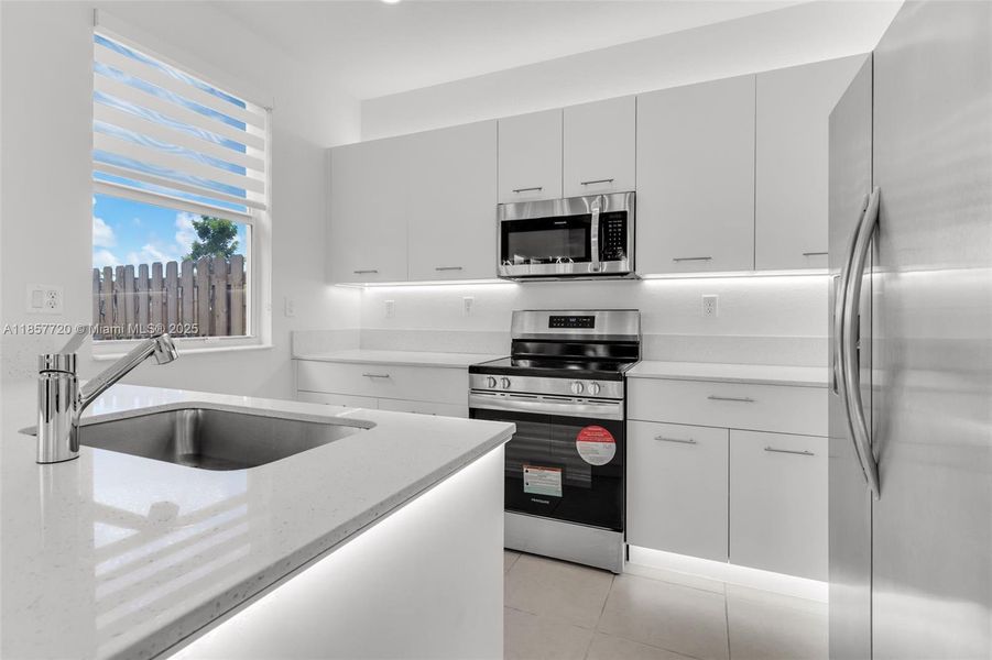 Furnished interior view inside a new home in , Miami (Image 9).