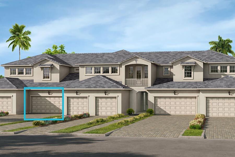 Representative exterior photo of a completed home built from the Carmel by Mattamy Homes in Arboretum, Naples, FL (Image 20).