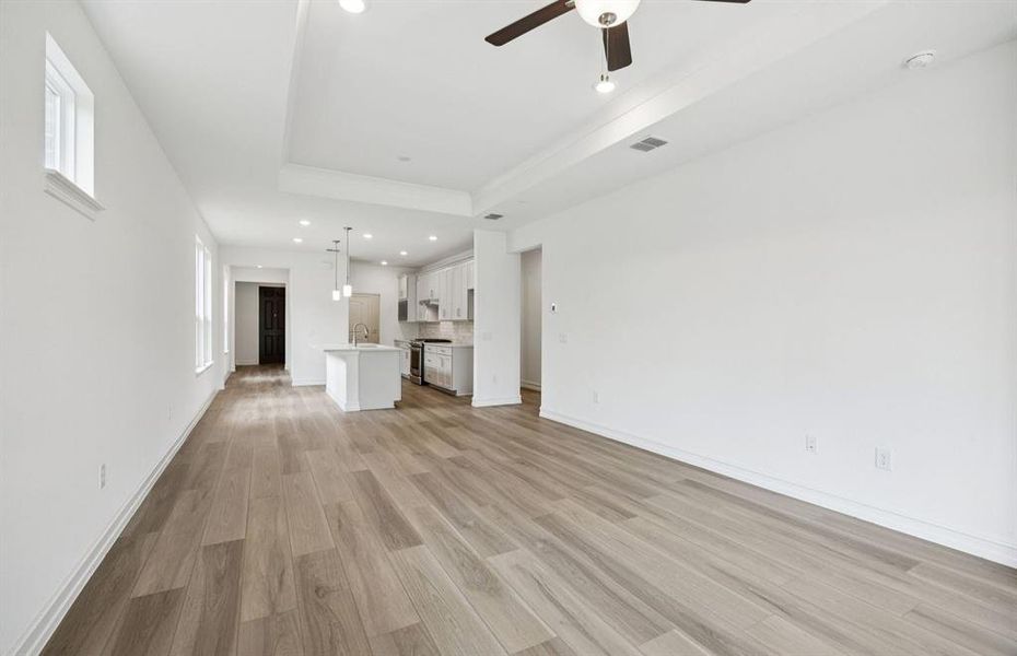 Open concept throughout main living areas