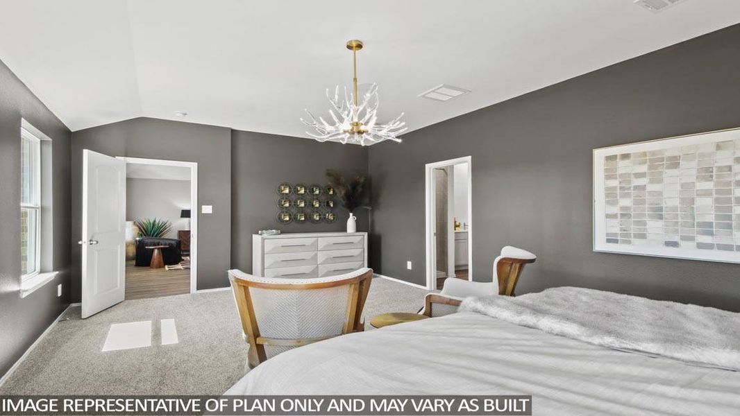 Furnished interior view inside a new home in Porters Mill, New Caney (Image 20).