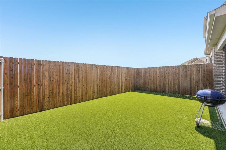 View of fenced backyard View of fenced backyard