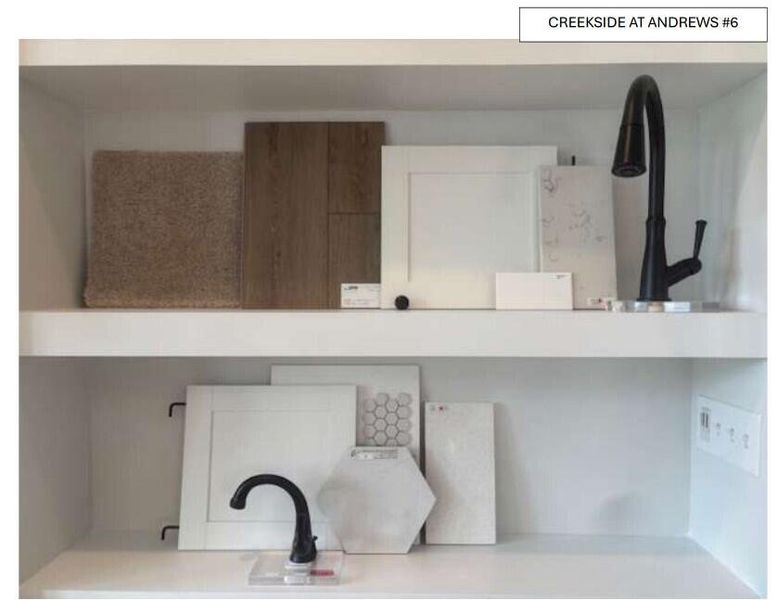 Close-up of interior finishes inside a home in Creekside at Andrews, Summerville (Image 12). Close-up of interior finishes inside a home in Creekside at Andrews, Summerville (Image 12).