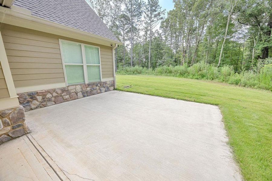 Exterior details and patio area of a home in , Canton (Image 25).