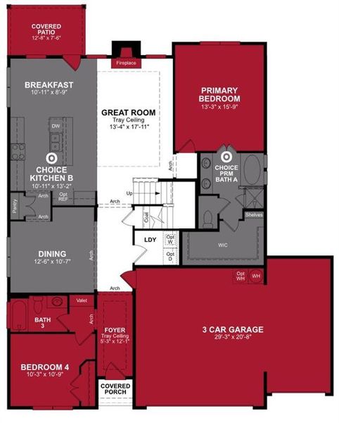Beazer Homes Brookville Estates Avalon floorplan. Beazer Homes Brookville Estates Avalon floorplan.