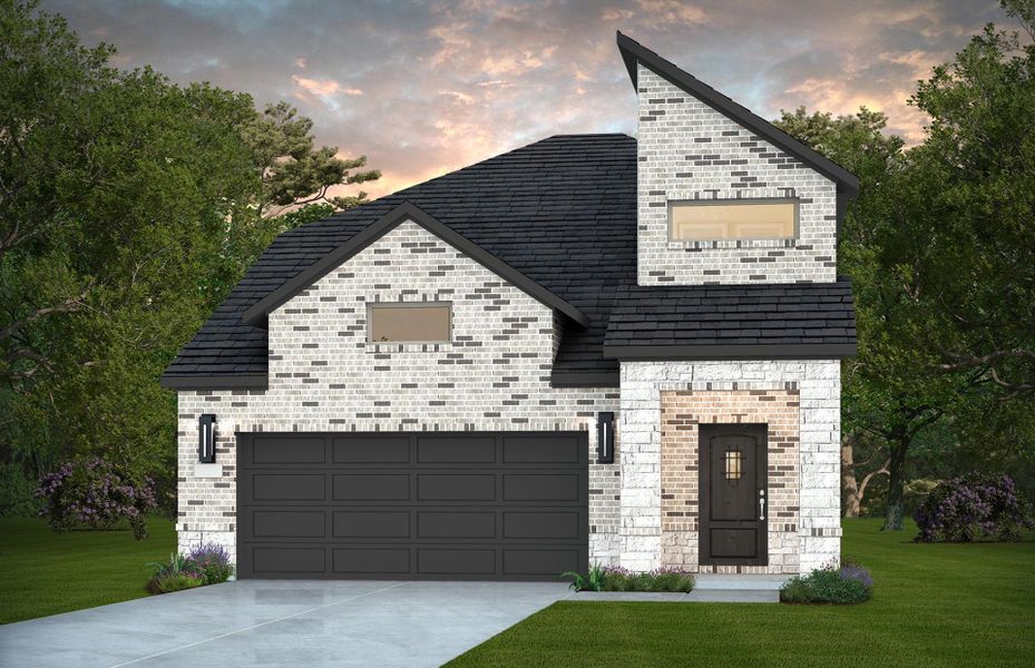 Representative exterior photo of a completed home built from the Nordheim by Pulte Homes in Ellerden, Tomball, TX (Image 2). Representative exterior photo of a completed home built from the Nordheim by Pulte Homes in Ellerden, Tomball, TX (Image 2).