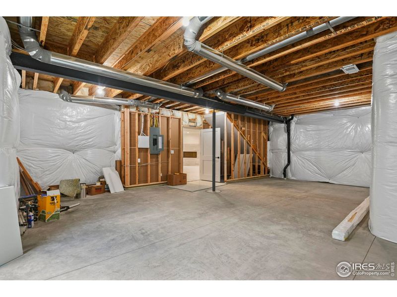 In-progress construction of a new home in , Berthoud, CO (Image 36).