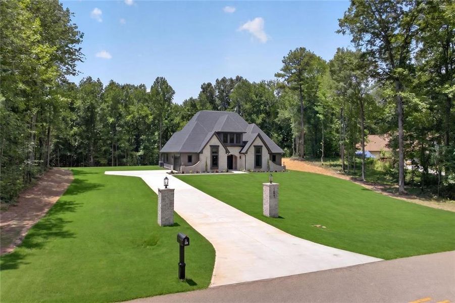 Front exterior of a new home in , Pendergrass, GA, highlighting curb appeal (Image 29). Front exterior of a new home in , Pendergrass, GA, highlighting curb appeal (Image 29).