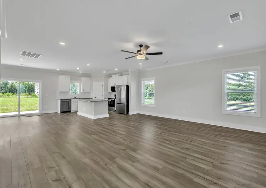 Open-concept layout.