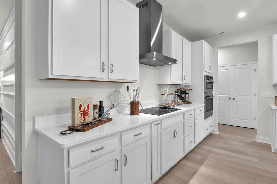 Furnished interior view inside a new home in The Beacon at Old Peachtree Single Family Homes, Lawrenceville (Image 299).