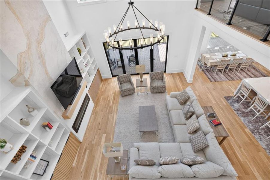 Furnished interior view inside a new home in , Buford (Image 97).