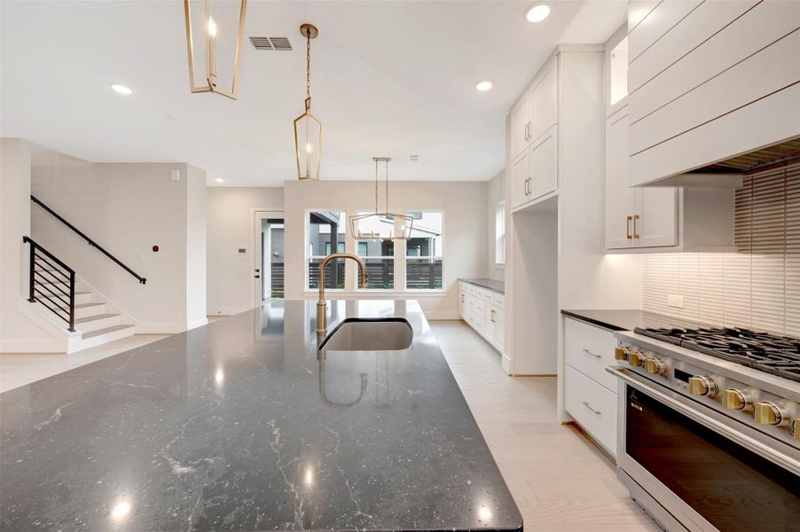 Furnished interior view inside a new home in Easthaven at Bridgeland Central - Vision Collection, Cypress (Image 5).