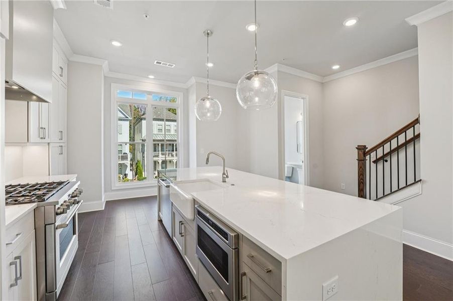 Furnished interior view inside a new home in Towns on Thompson, Alpharetta (Image 17).