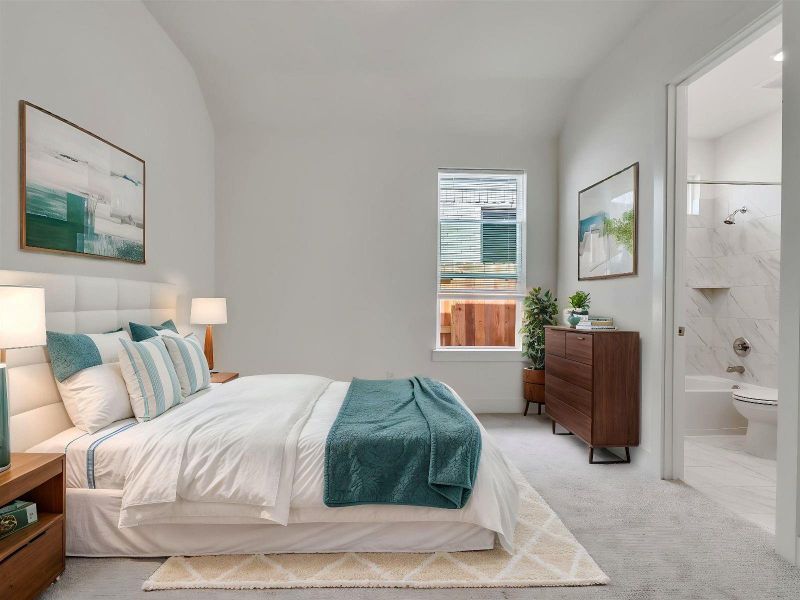 Furnished interior view inside a new home in Tompkins Reserve, Katy (Image 9).