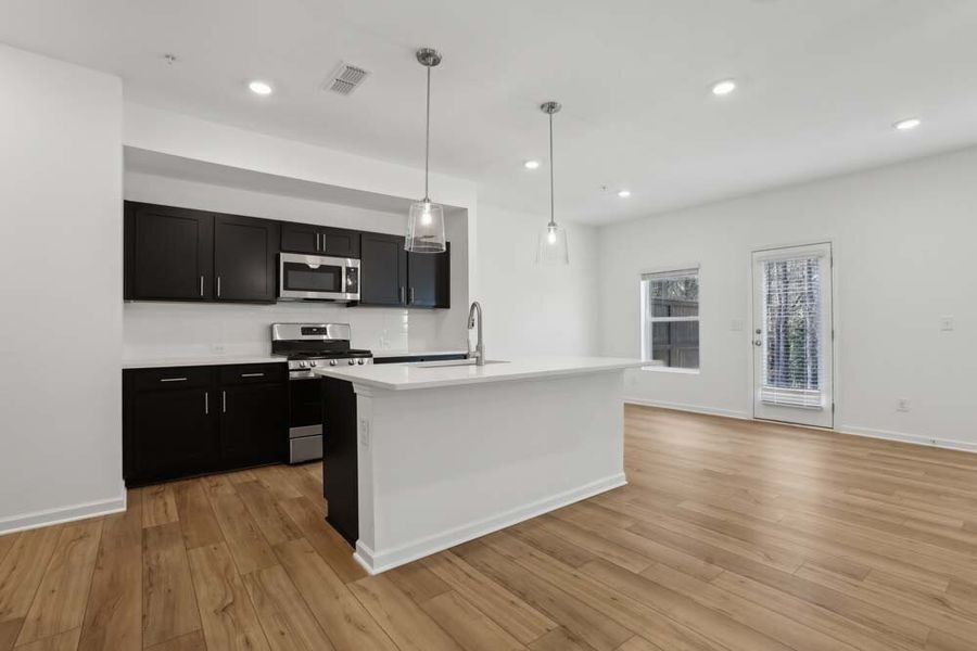 Kitchen featuring Industrial Collection Finishes