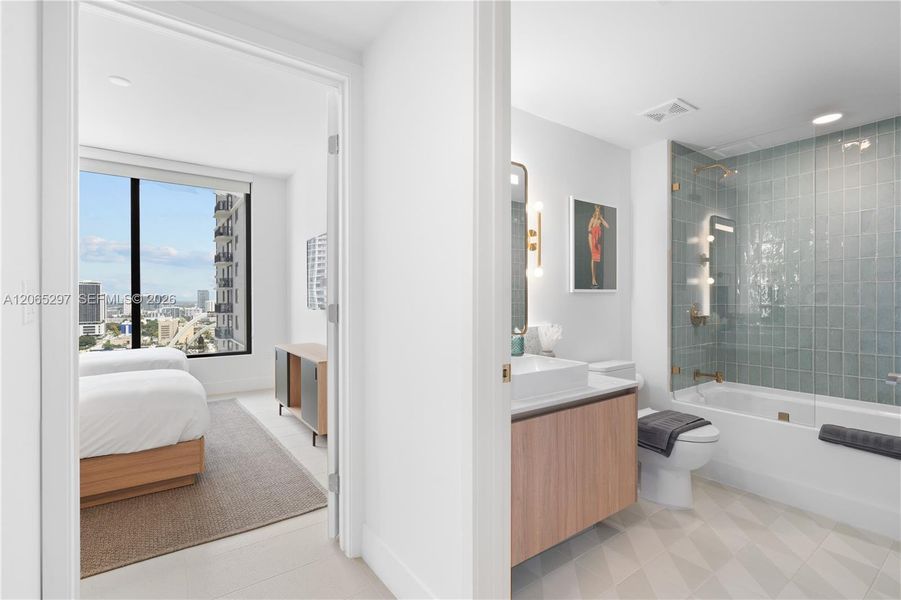 Furnished interior view inside a new home in Natiivo Miami, Miami (Image 24).