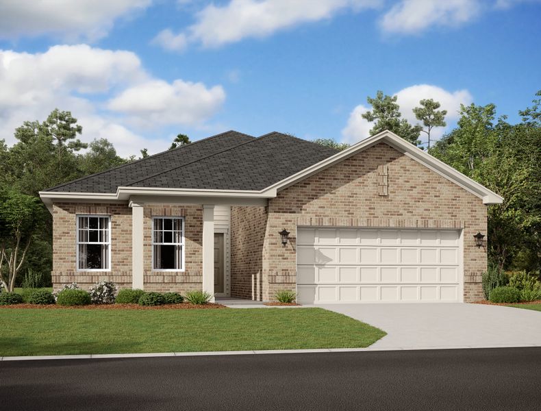 Representative exterior photo of a completed home built from the Luna by Starlight Homes in Noble Ridge, Howe, TX (Image 22).