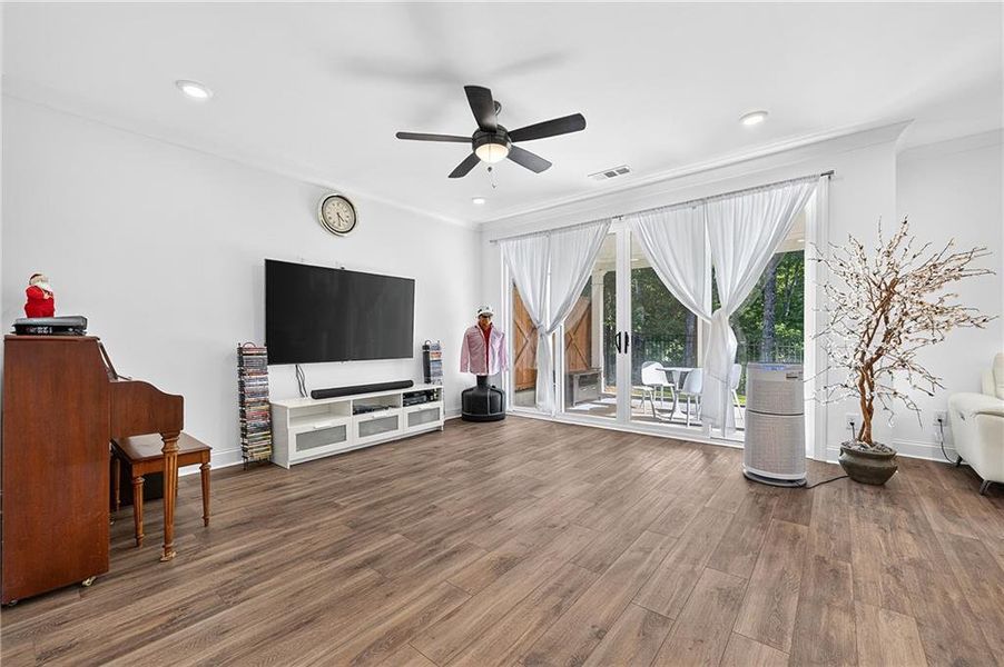 Furnished interior view inside a new home in , Suwanee (Image 12).