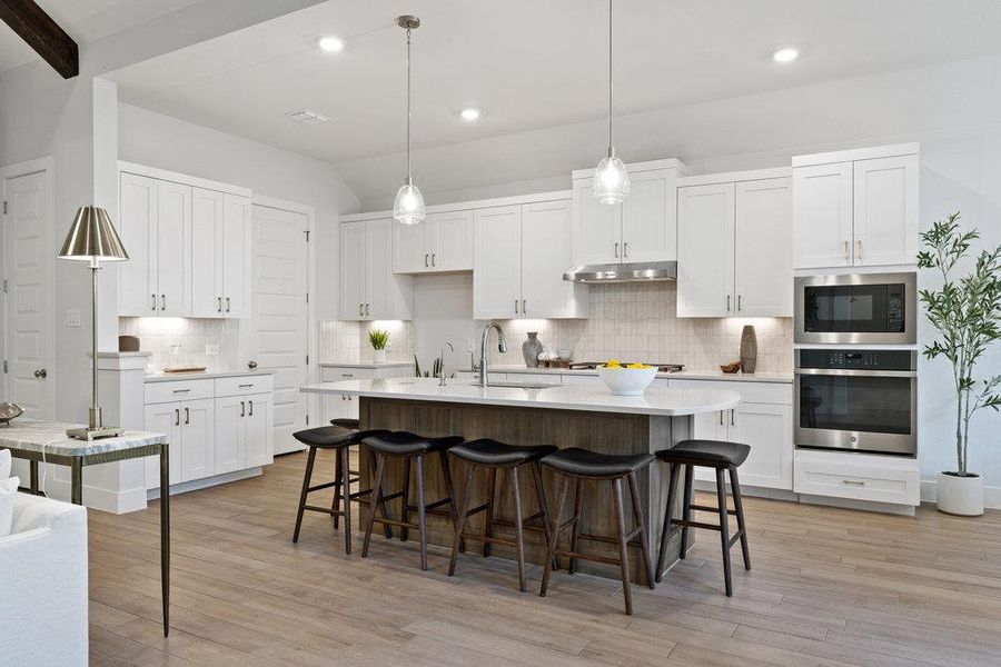 Furnished interior view inside a new home in Sweetwater, Austin (Image 13).
